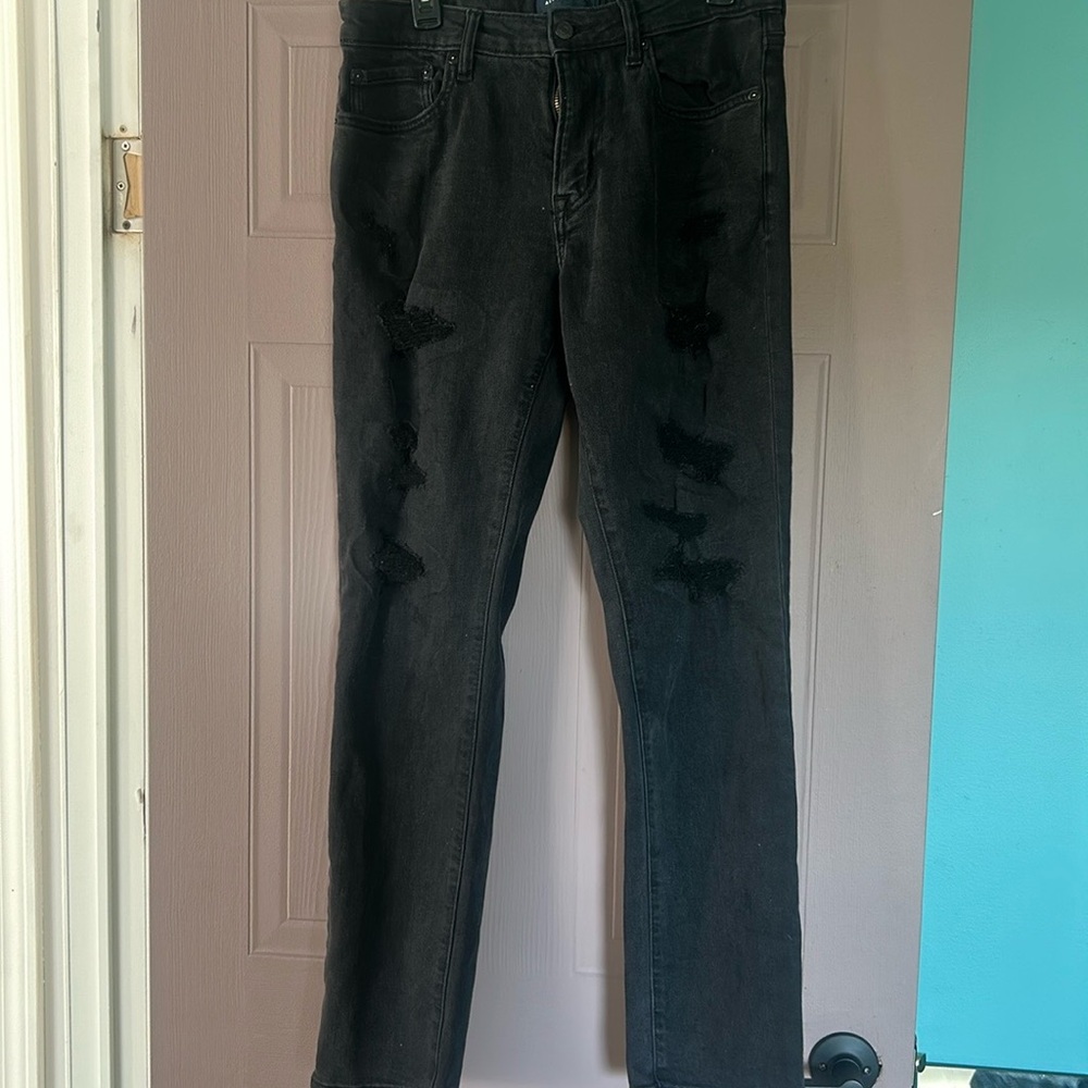American Eagle Outfitters Men's Black Slim Jeans